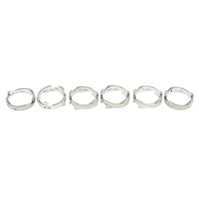 Six piece 'Fusion' ring, by Georg Jensen