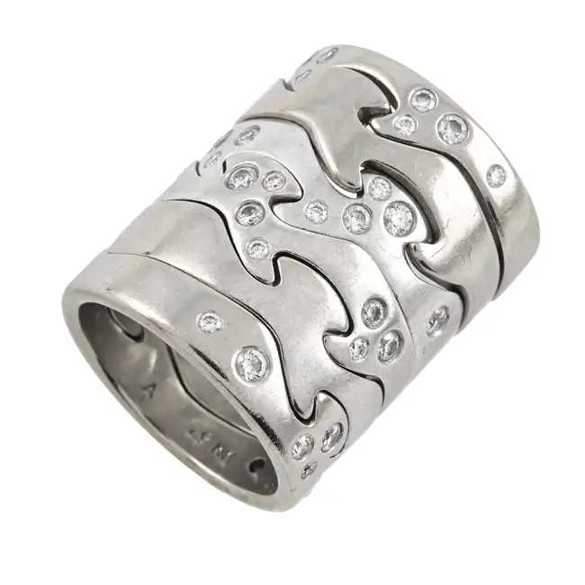 Six piece 'Fusion' ring, by Georg Jensen