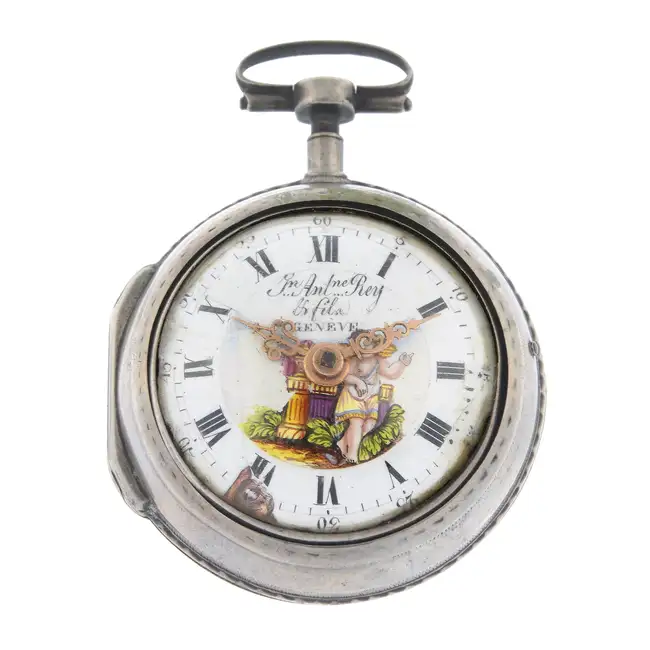 Pair case pocket watch by Jean Ant Rey & Fils