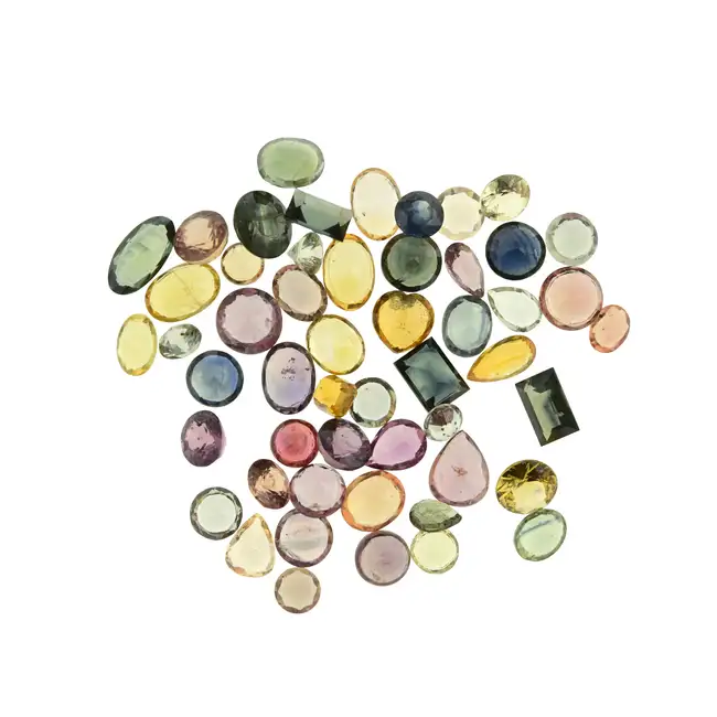 Assorted vari-hue sapphires, 21.76ct