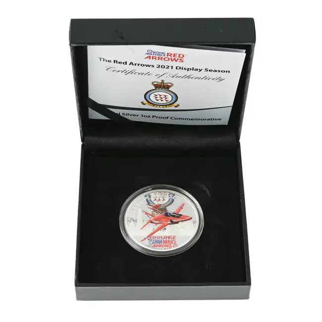 Red Arrows 2021 Silver 1oz Proof Commemorative