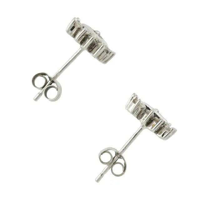 9ct gold diamond stud earrings