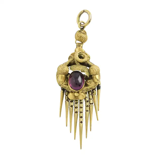 Late 19th century garnet pendant