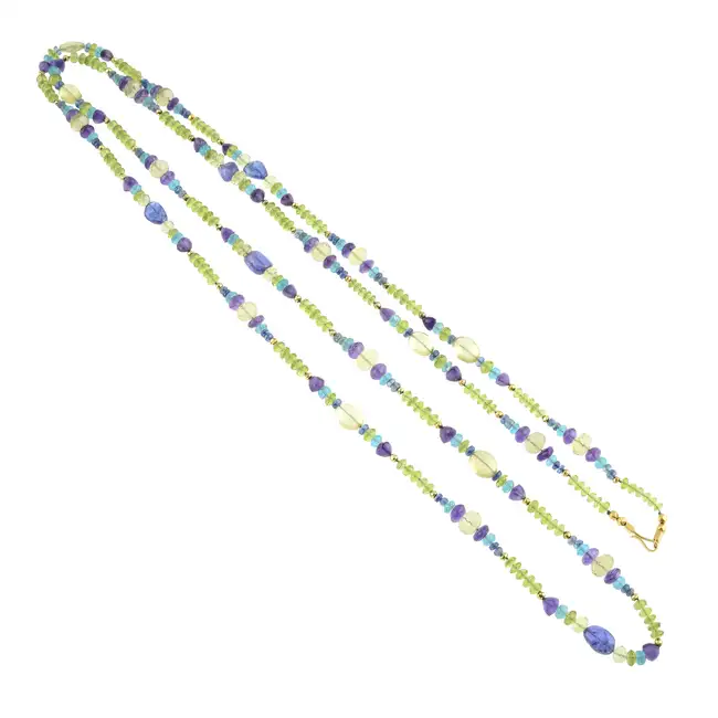 Multi-gem necklace