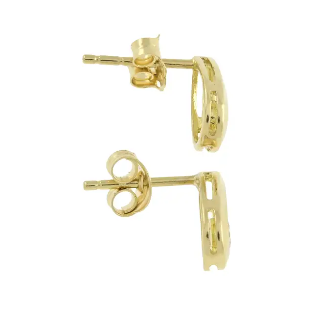 Diamond single-stone stud earrings