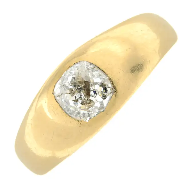 Early 20th century diamond single-stone ring
