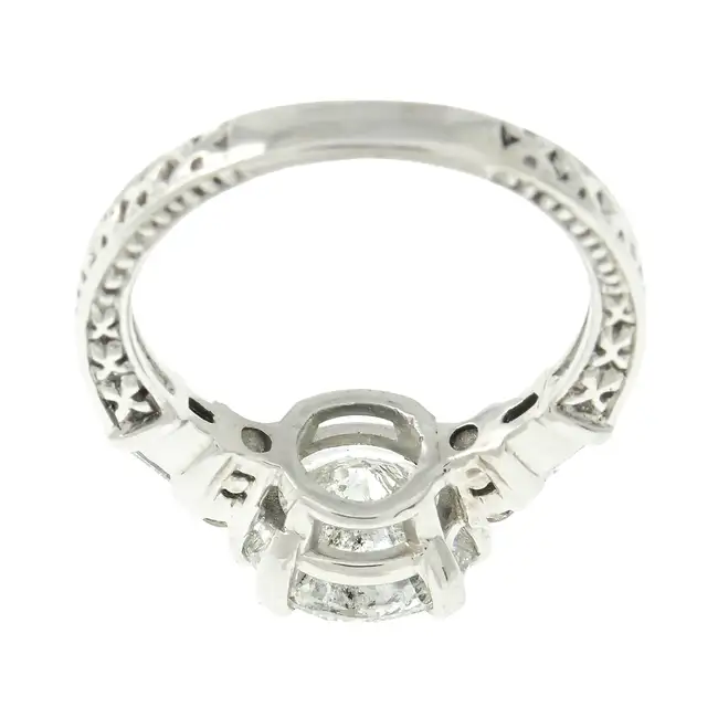 18ct gold diamond single-stone ring