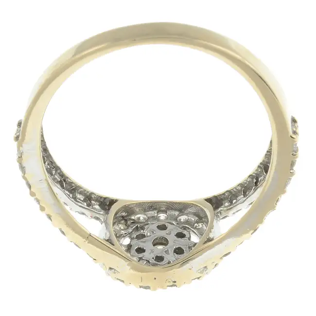 Diamond cluster dress ring