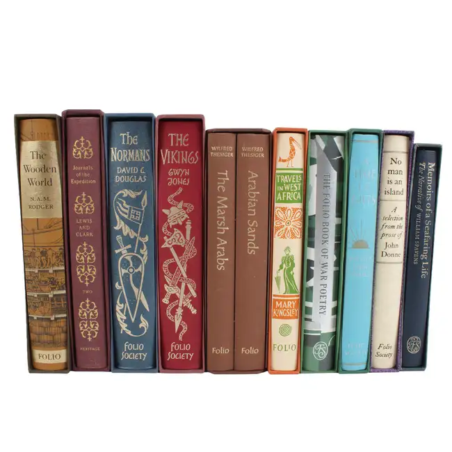 Eleven Folio Society books