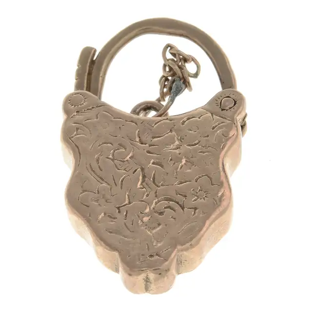 Late 19th century garnet padlock