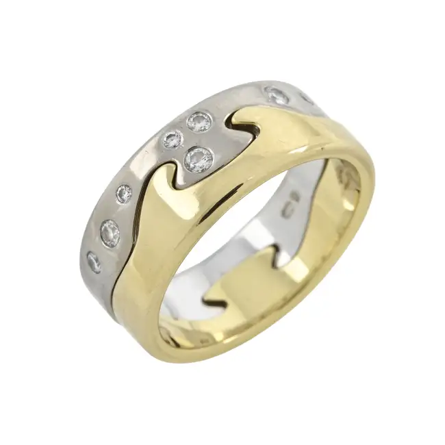18ct gold diamond 'Fusion' ring, by Georg Jensen