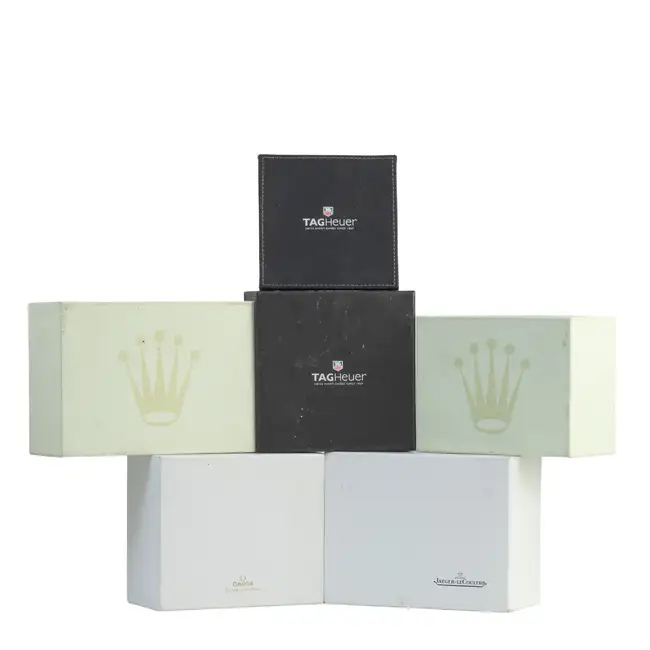 Five watch box outers