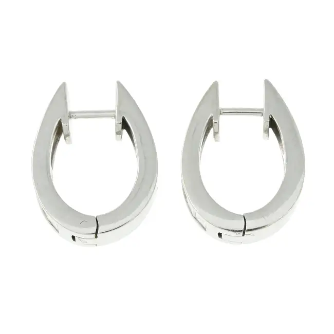 Diamond hoop earrings