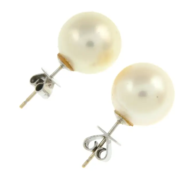 Cultured pearl single-stone stud earrings