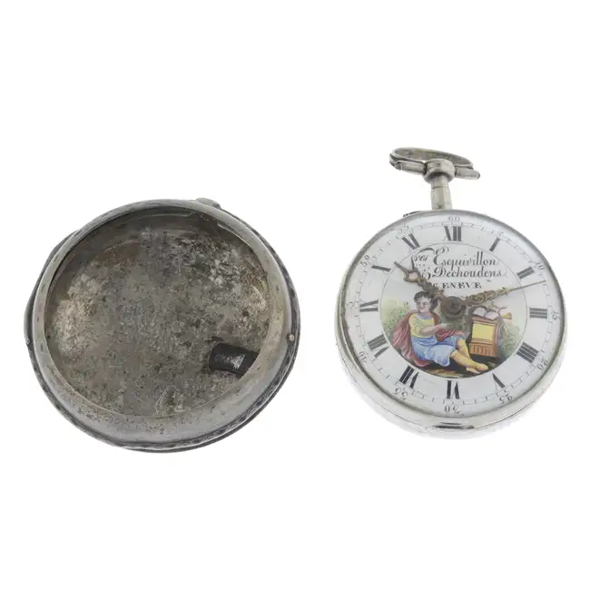 Pair case pocket watch by Pier Rigaud