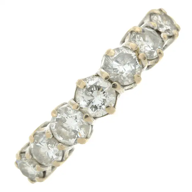 18ct gold diamond seven-stone ring