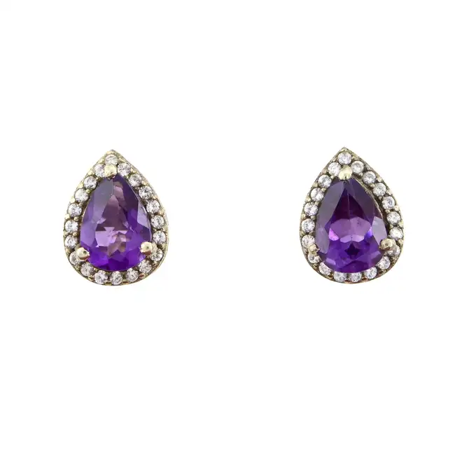 Gem-set earrings & necklace