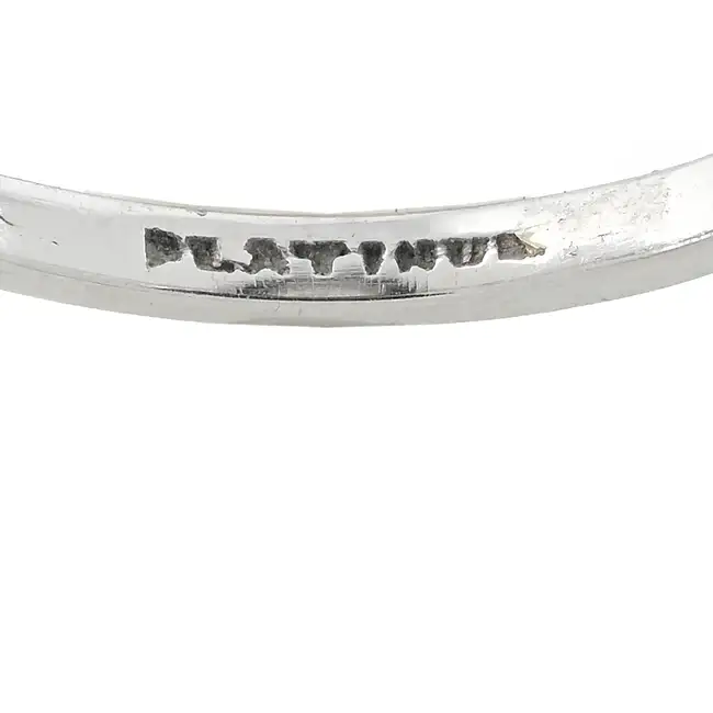 Art Deco platinum, diamond and onyx ring