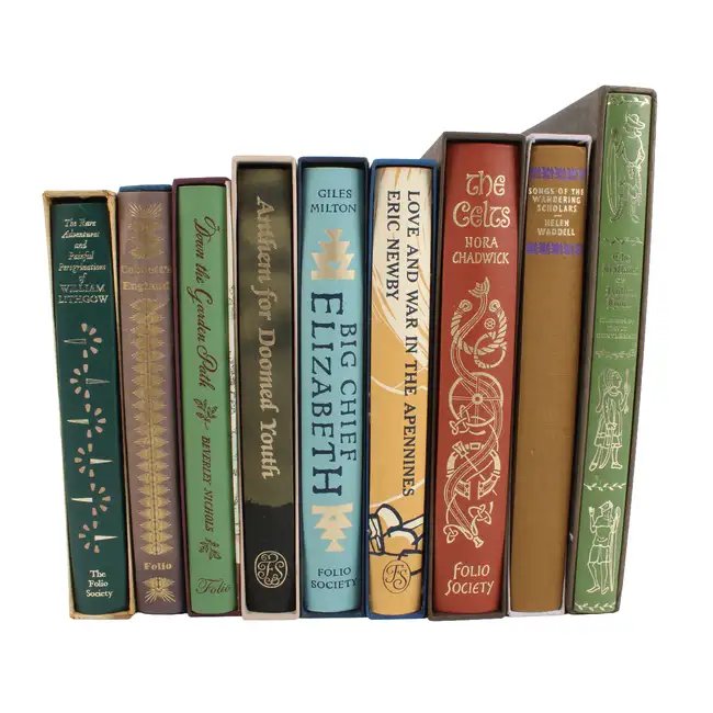 Nine Folio Society books