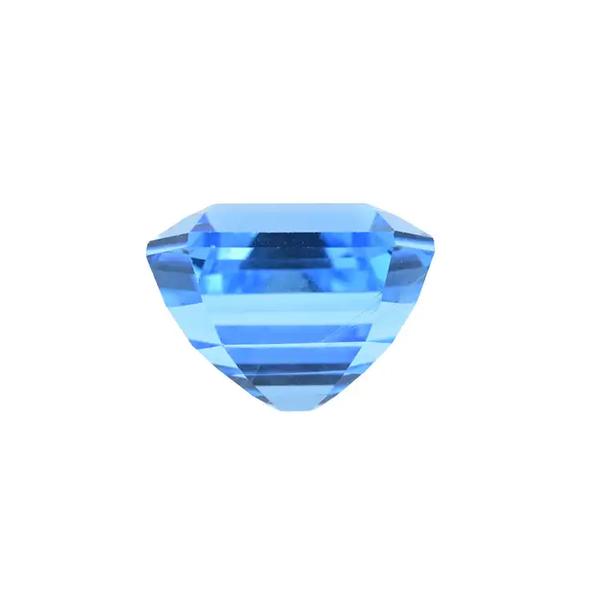 Rectangular-shape blue topaz, 95.60ct