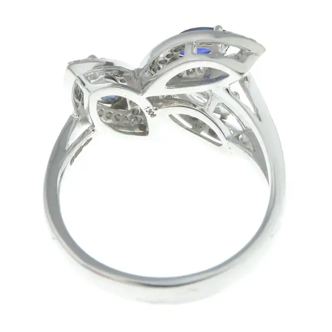 18ct gold sapphire & diamond dress ring