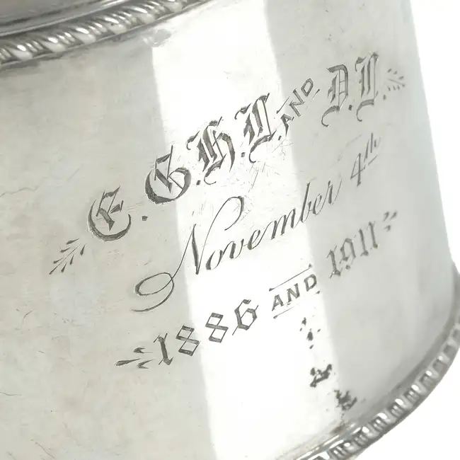 Edwardian silver small caddy 