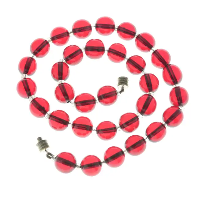 Mid 20th century plastic bead necklace