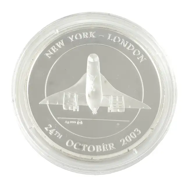 999 Silver Medal - The Last Scheduled Flight of Concorde