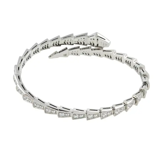 18ct gold diamond 'Serpenti Viper' bracelet, by Bulgari