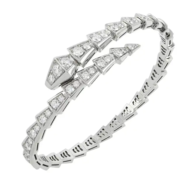 18ct gold diamond 'Serpenti Viper' bracelet, by Bulgari