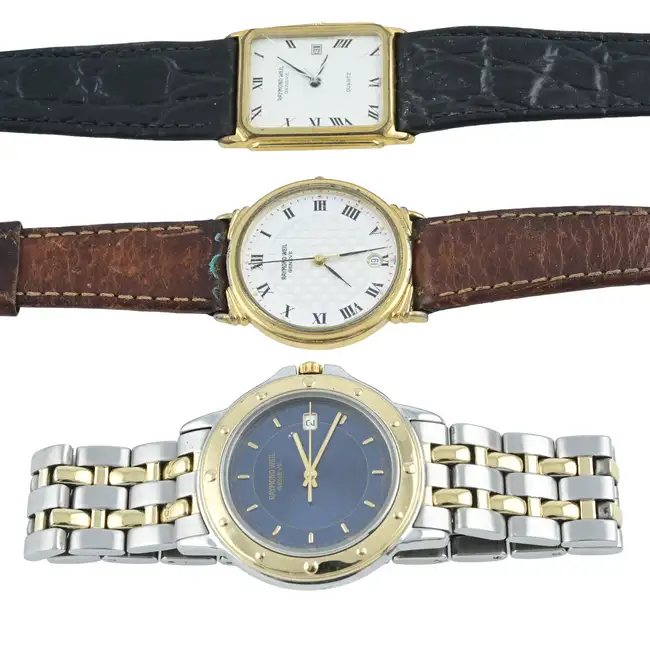 Four Raymond Weil watches