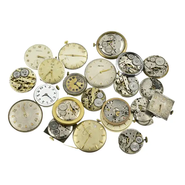Twenty watch movements. 