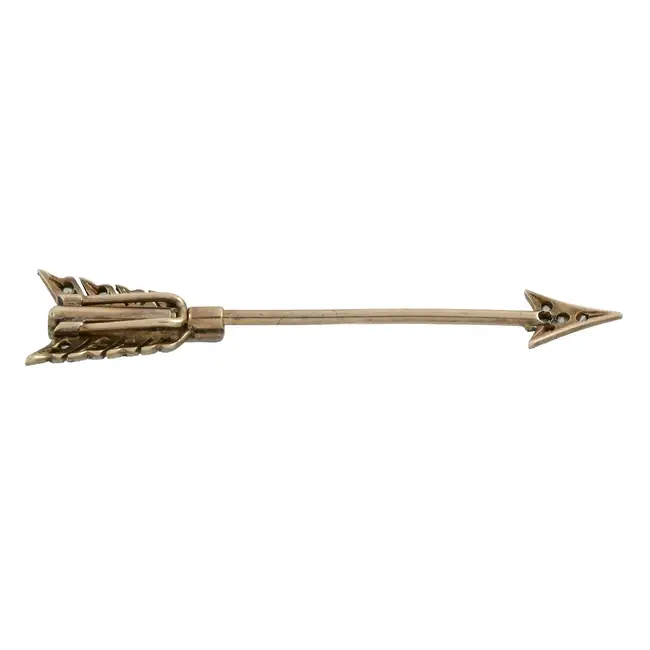 Early 20th c. diamond & sapphire arrow jabot pin 