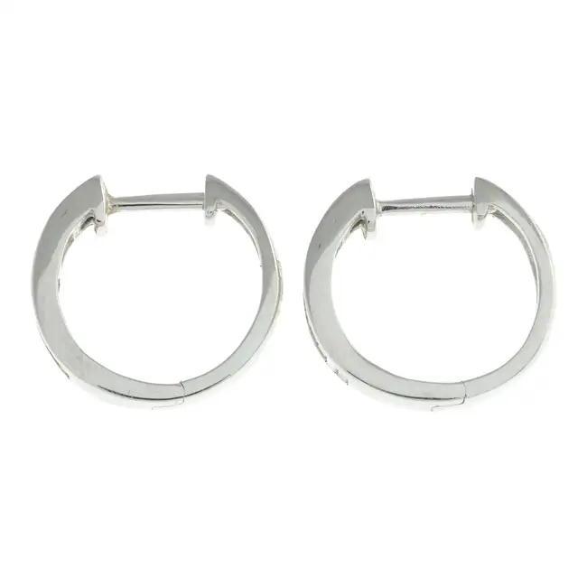 Diamond hoop earrings