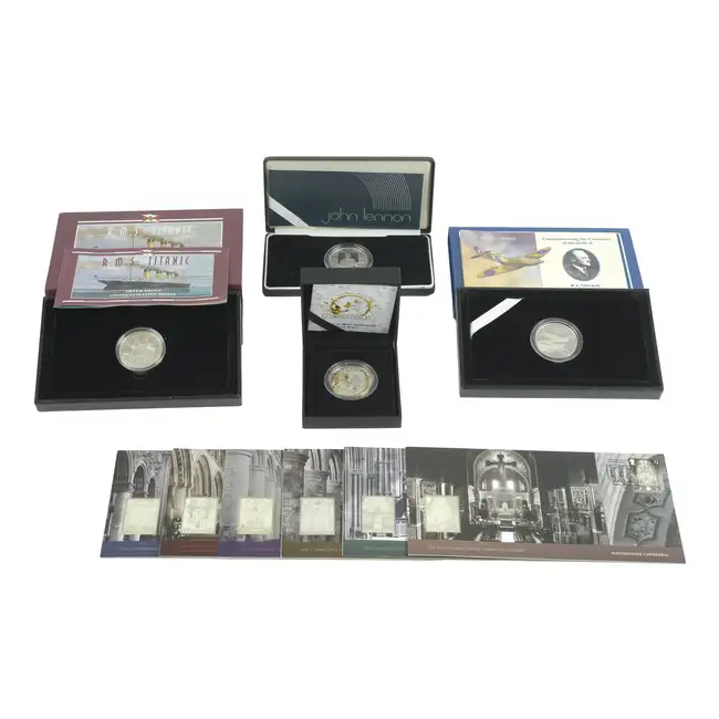 Assorted Silver Medallions