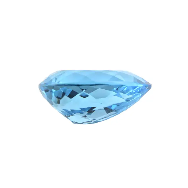 Pear-shape blue topaz, 52.92ct
