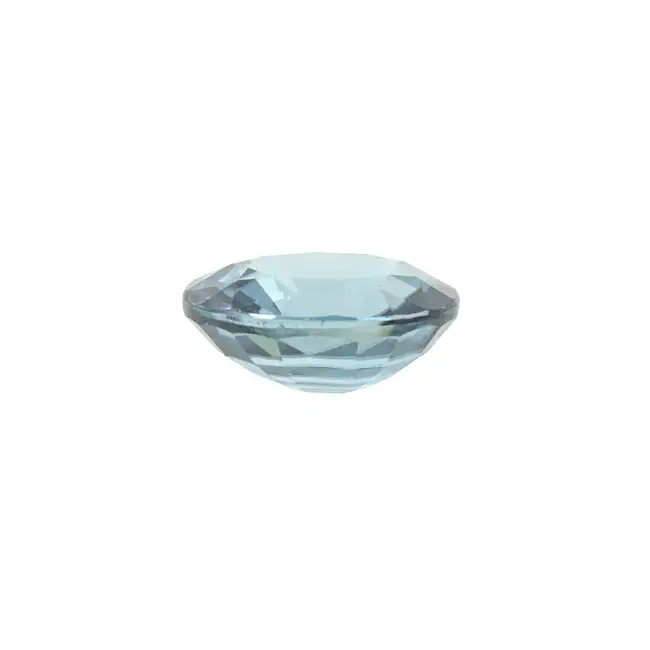 Oval-shape blue zircon, 3.92ct