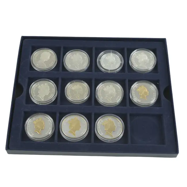 Elizabeth II - Twelve Silver Commemorative Proof Coins