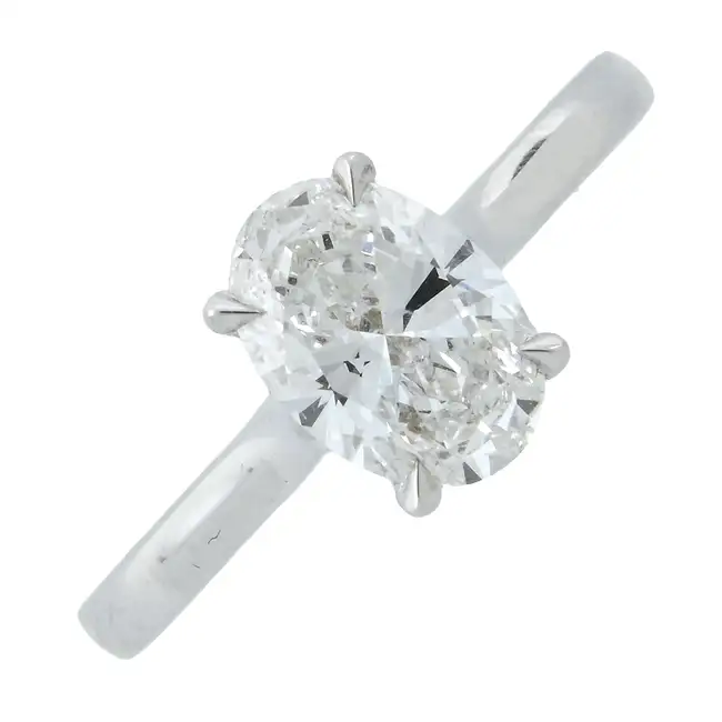 18ct gold laboratory-grown diamond ring