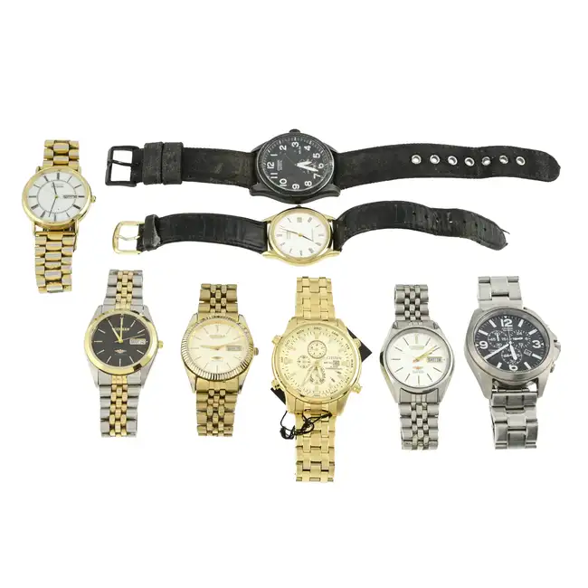 Eight Citizen watches