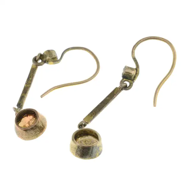 Early 20th century opal drop earrings