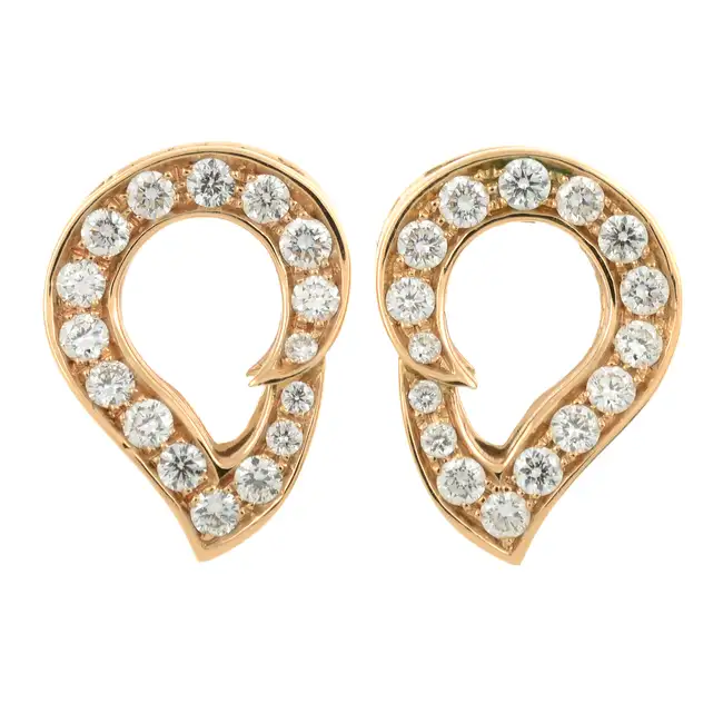 18ct gold diamond earrings