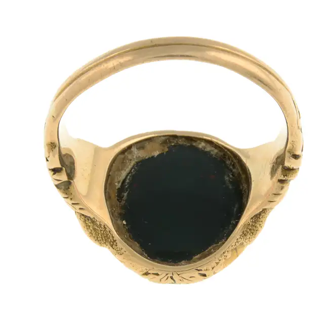 Early 20th century 15ct gold bloodstone ring