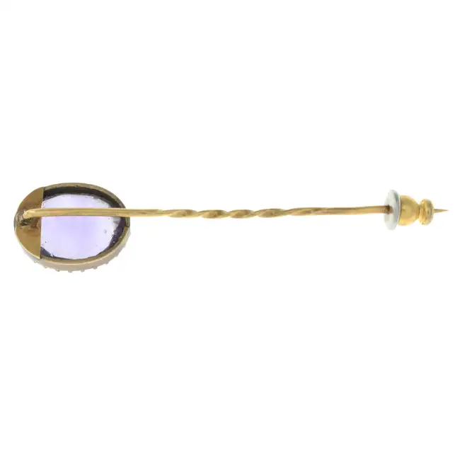 Amethyst stick pin 
