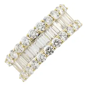 18ct gold diamond band ring