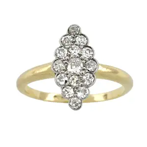 Early 20th century 18ct gold diamond ring