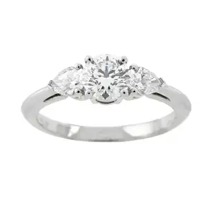 Diamond three-stone ring, by Tiffany & Co.
