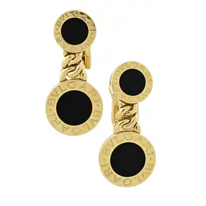 Onyx 'Bulgari Bulgari' earrings, by Bulgari