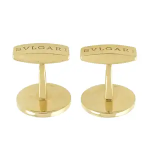 18ct gold lapis lazuli 'Bulgari Bulgari' cufflinks, by Bulgari