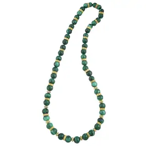 Malachite necklace, attributed to Vourakis